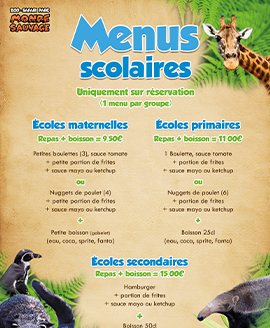 menu ecoles