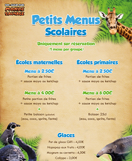 menu ecoles